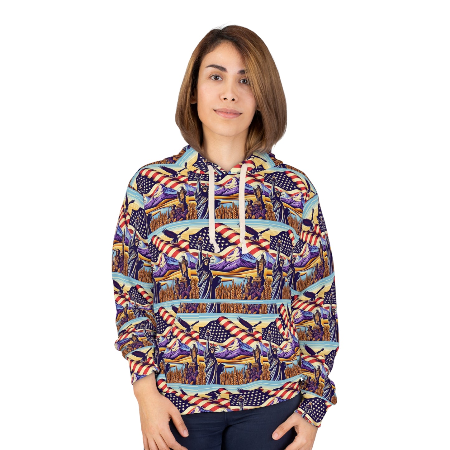 Liberty Peaks Americana Wraparound Hoodie — Dripfinity Custom Collection